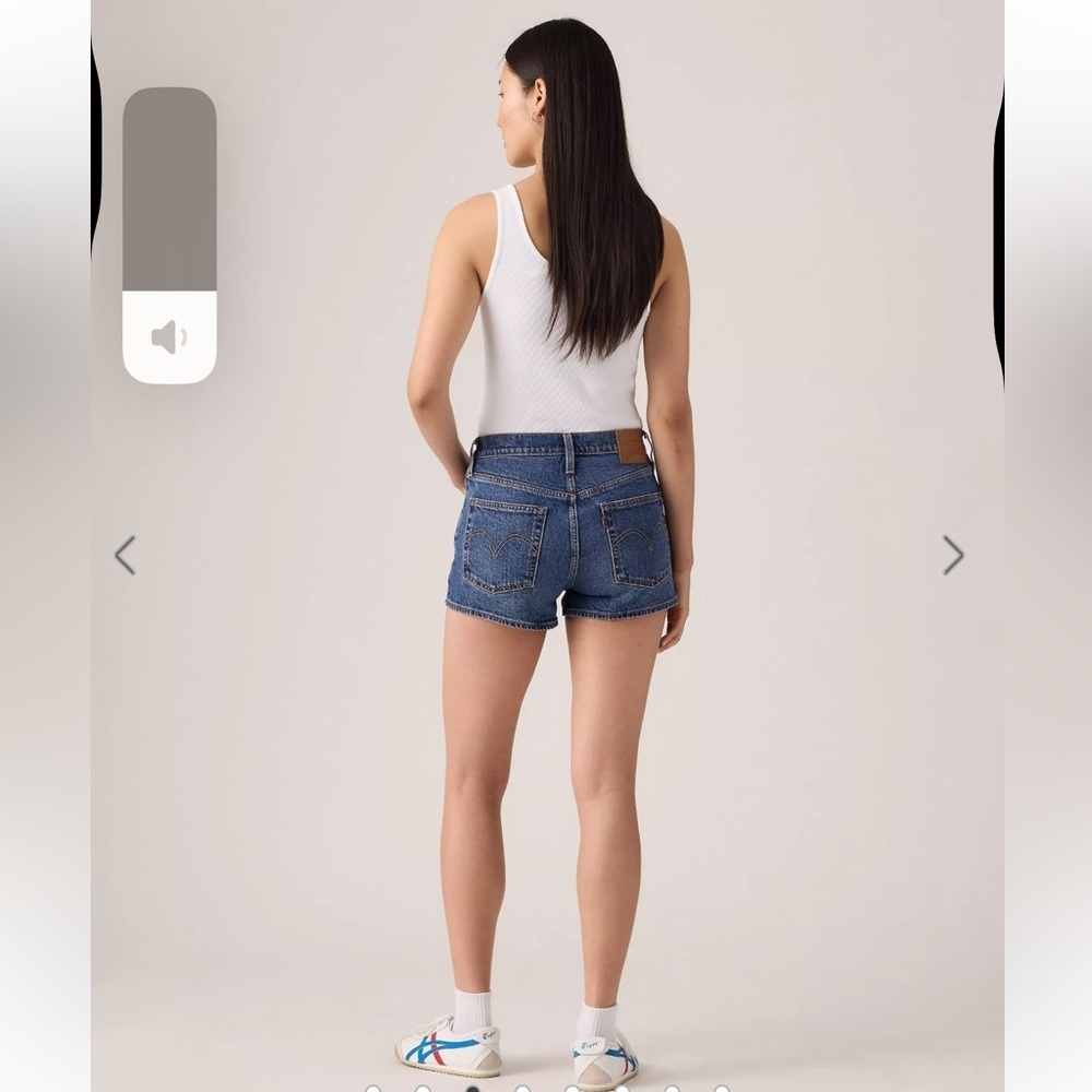 Signature by Levi Strauss Dark Blue Jean Shorts - Picture 3 of 12